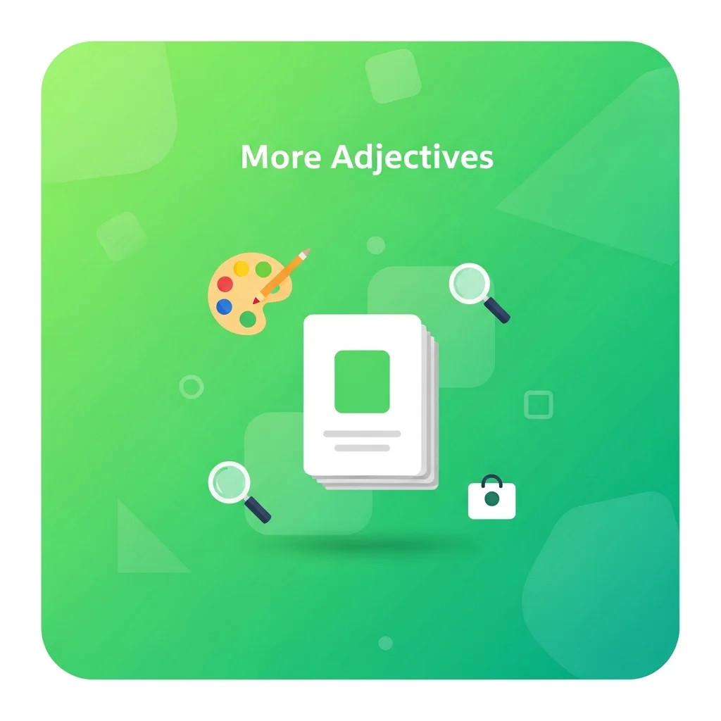 More Adjectives