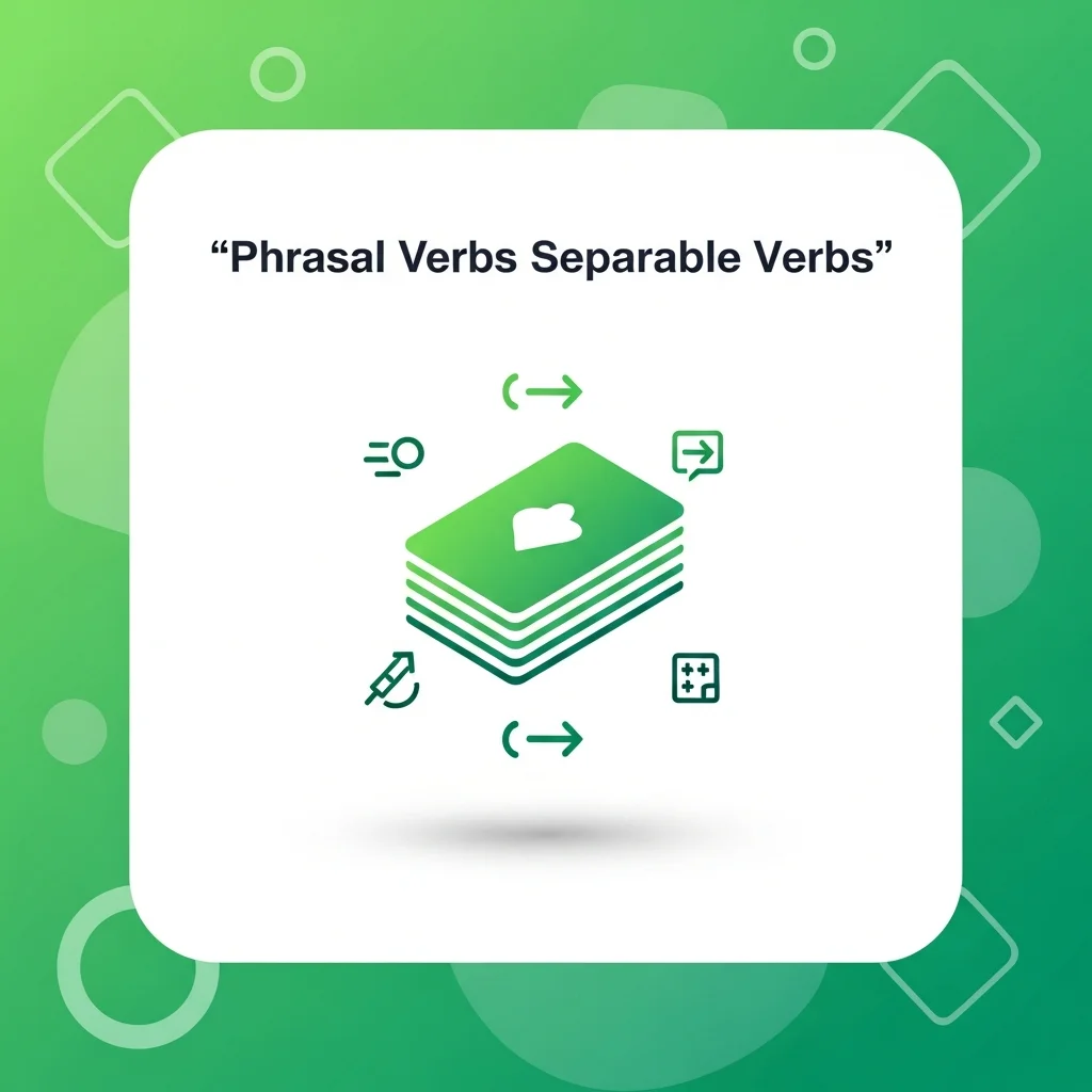 Phrasal Verbs Separable Verbs