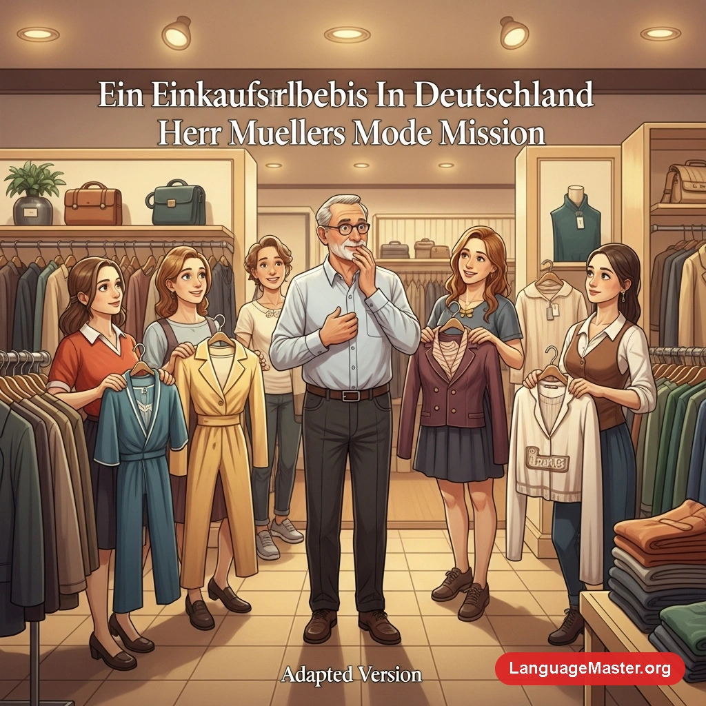 Ein Einkaufserlebnis In Deutschland Herr Muellers Mode Mission cover