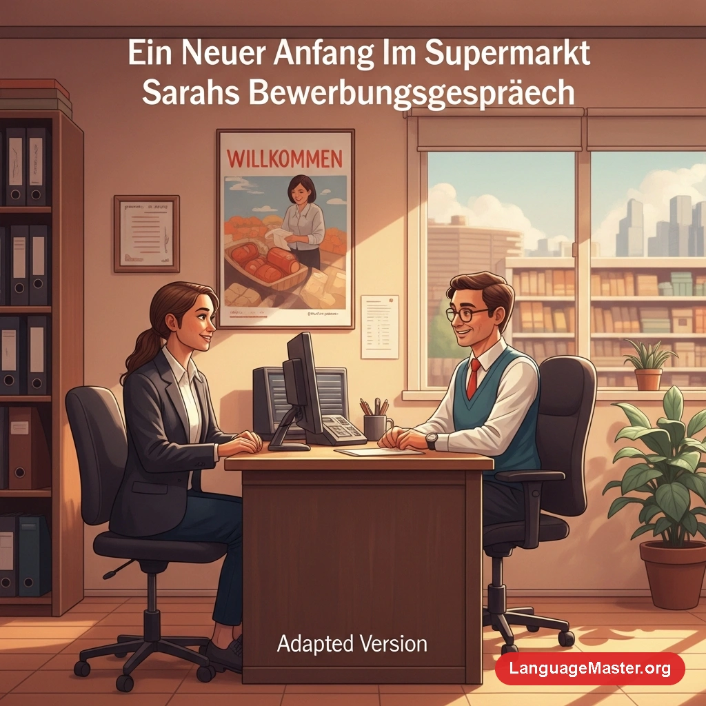Ein Neuer Anfang Im Supermarkt Sarahs Bewerbungsgespraech cover