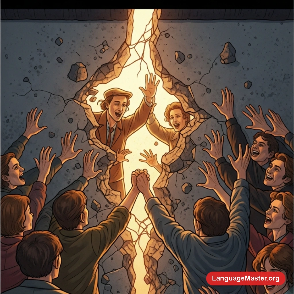 Ein Riss In Der Mauer Die Geschichte Der Wiedervereinigung cover